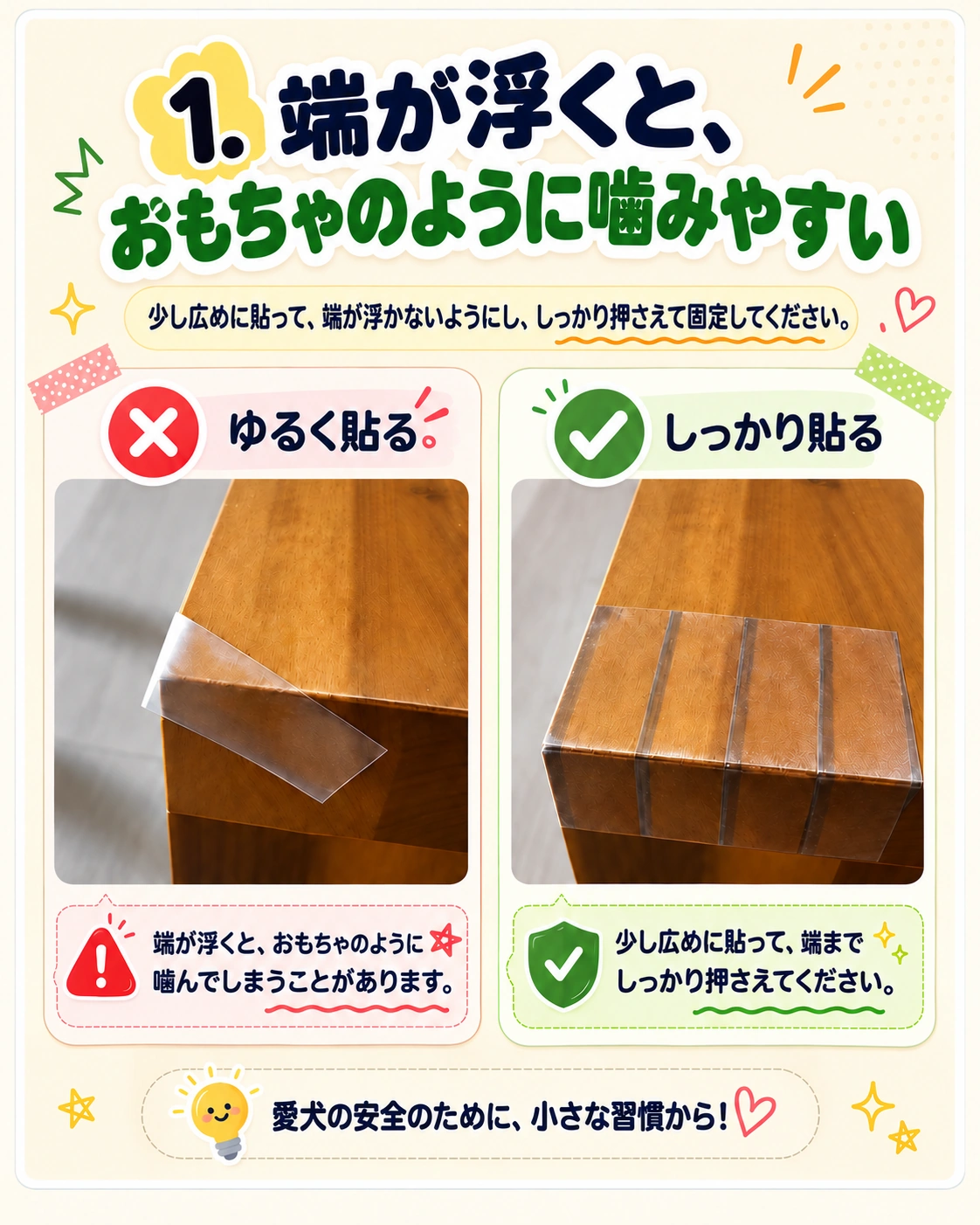 浮きなく密着