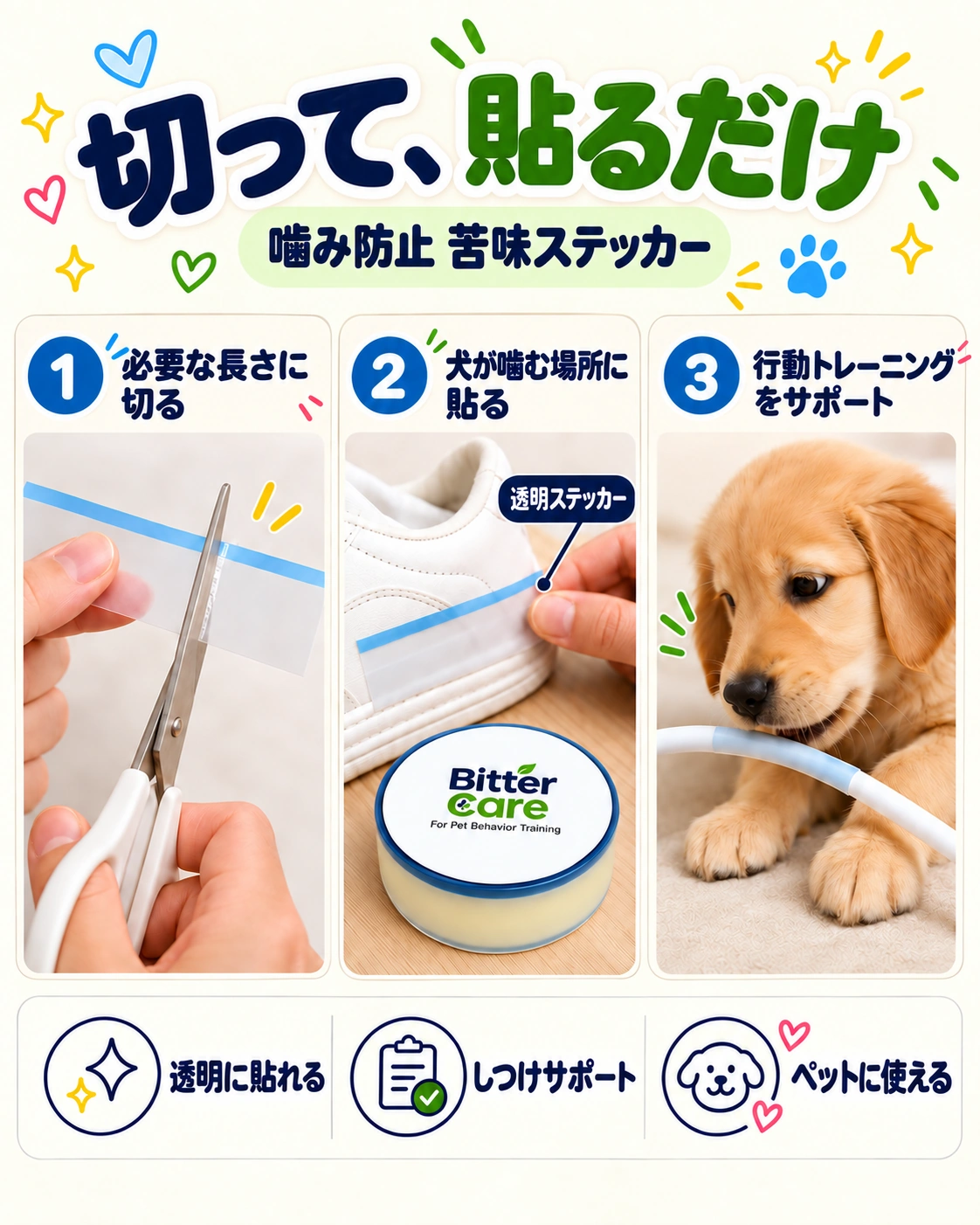 BitterCareの製品と使い方の画像