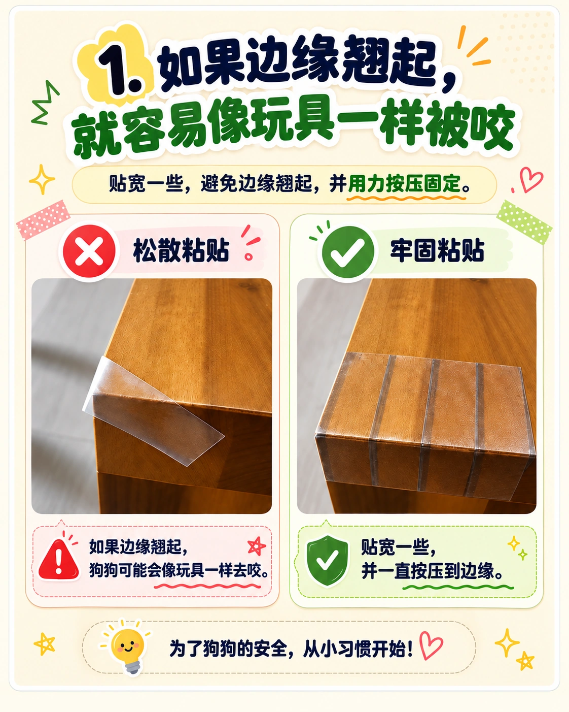 压紧贴合,不留翘边